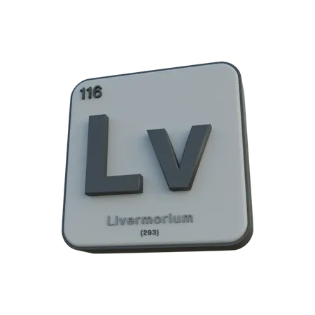 Livermorium  3D Illustration