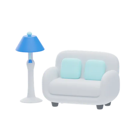 Living Room  3D Icon