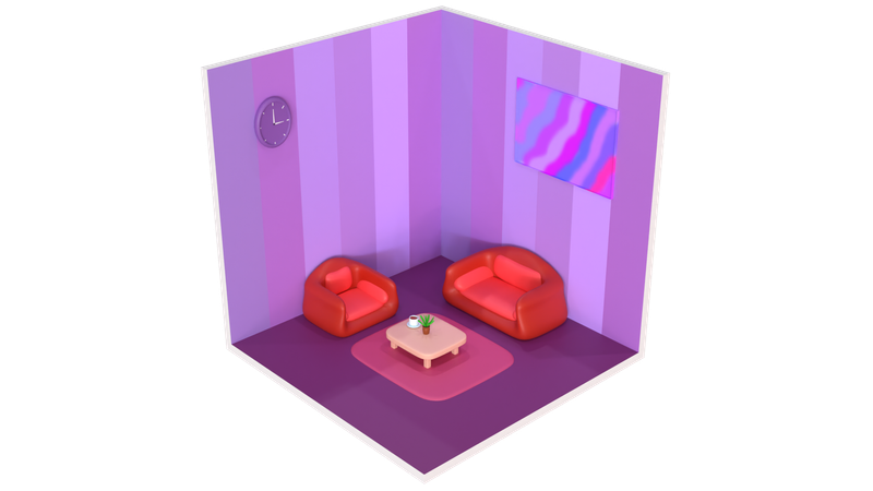 Living Room  3D Icon