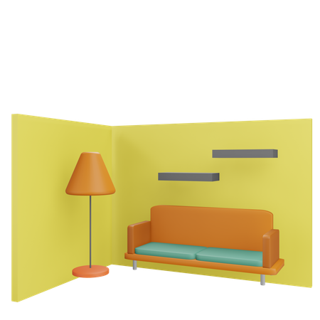 Living Room  3D Icon