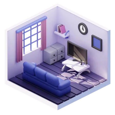 Living Room  3D Icon