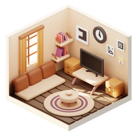 Living Room  3D Icon