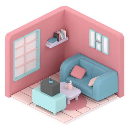 Living Room  3D Icon