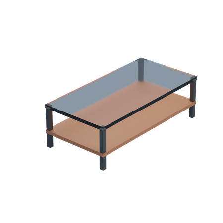 Living Room Table 3D Icon