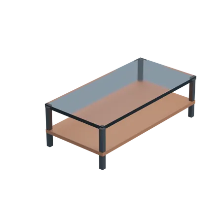 Living Room Table 3D Icon