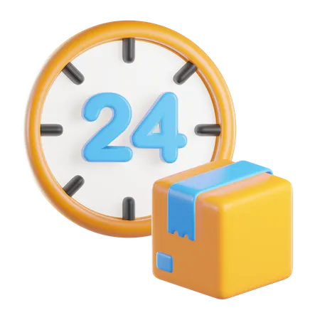 Livraison 24 heures  3D Icon