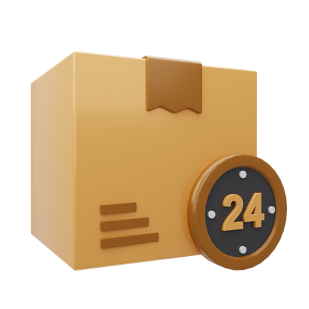 Livraison 24 heures  3D Icon