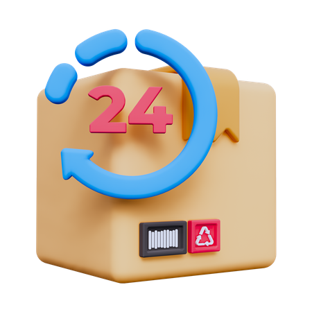 Livraison 24 heures  3D Icon