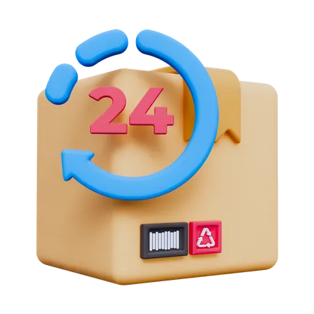 Livraison 24 heures  3D Icon