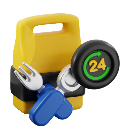 Livraison 24 heures  3D Icon