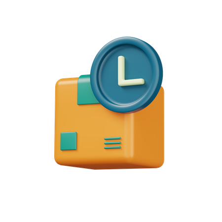 Livraison à temps  3D Icon