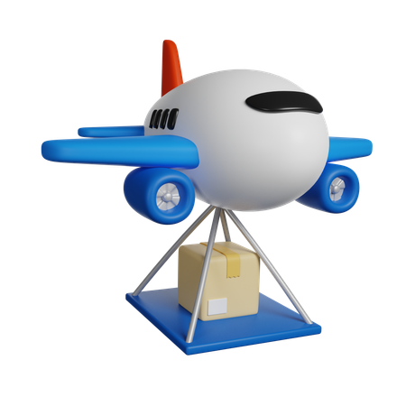 Livraison par avion  3D Icon