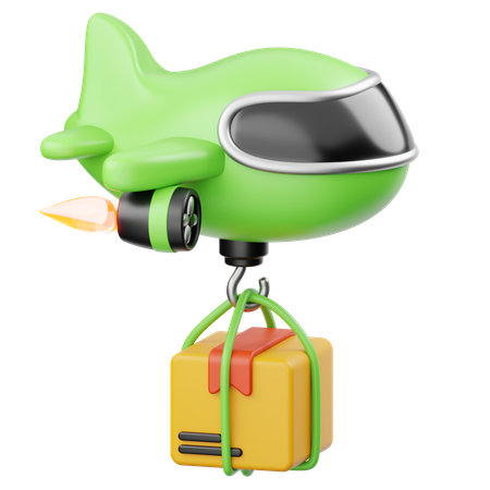 Livraison par avion  3D Icon