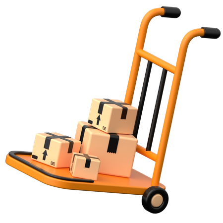 Chariot de livraison  3D Icon