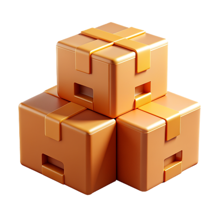 Cartons de livraison  3D Icon