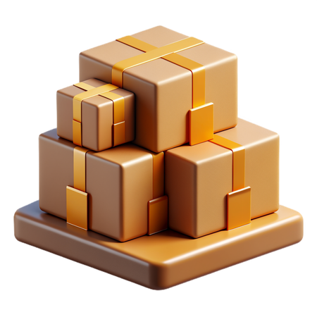 Cartons de livraison  3D Icon