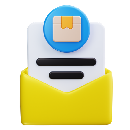 La livraison du courrier  3D Icon