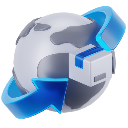 Livraison mondiale  3D Icon