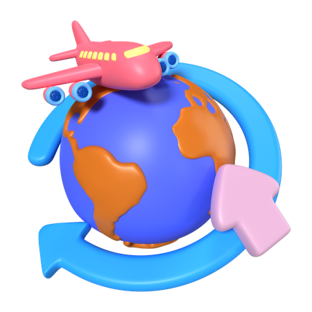 Livraison mondiale  3D Icon