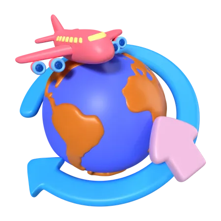 Livraison mondiale  3D Icon