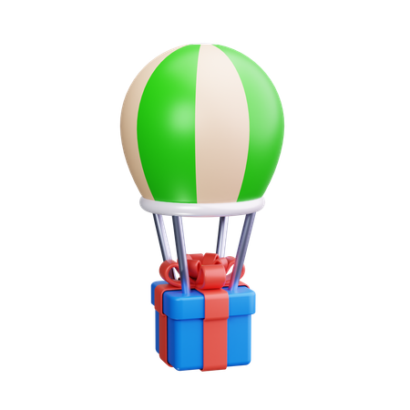 Livraison de ballons à air  3D Icon