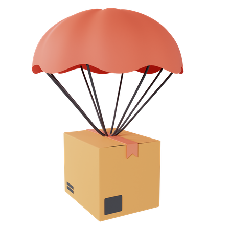 Livraison de la boîte de parachute  3D Icon