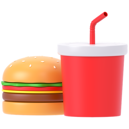 Livraison de hamburgers  3D Icon