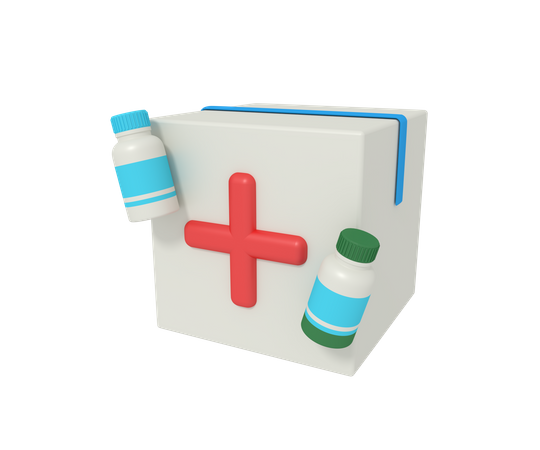 Livraison de médicaments  3D Icon