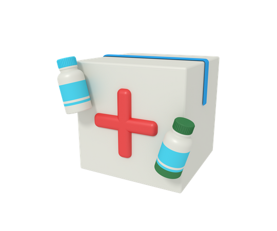 Livraison de médicaments  3D Icon