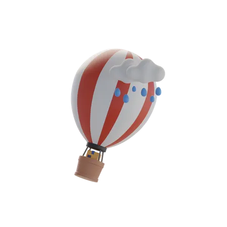 Livraison de montgolfière  3D Icon