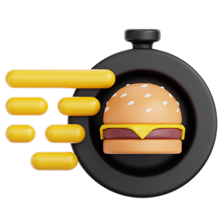 Livraison de restauration rapide  3D Icon