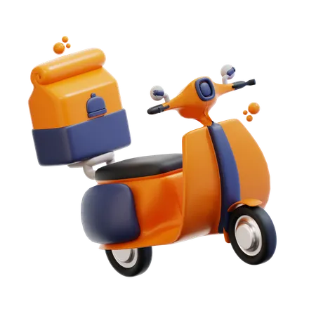 Livraison de scooters  3D Icon