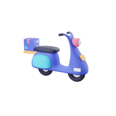 Livraison de scooters  3D Icon