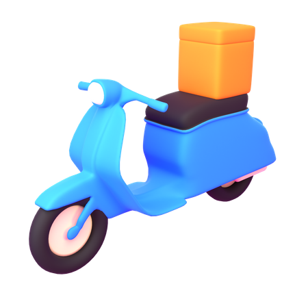 Livraison de scooters  3D Icon