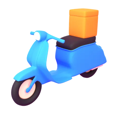 Livraison de scooters  3D Icon