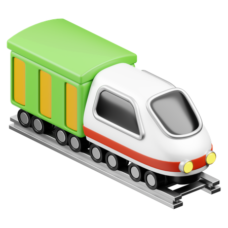 Livraison par train de marchandises  3D Icon