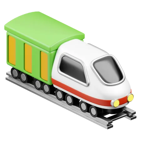 Livraison par train de marchandises  3D Icon