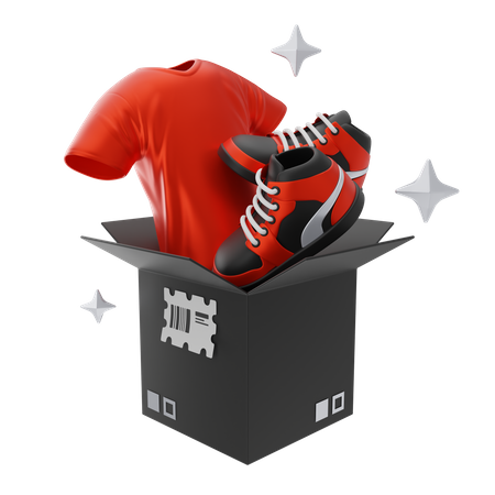Livraison de vêtements  3D Icon