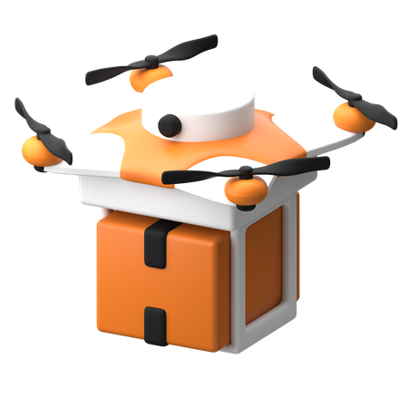 Drone de livraison  3D Icon