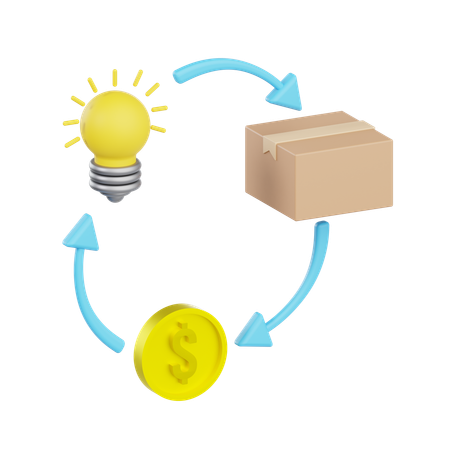 Échange de livraison  3D Icon