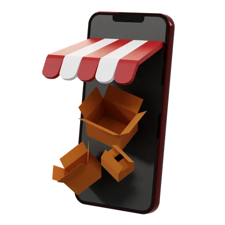 Livraison en ligne  3D Icon