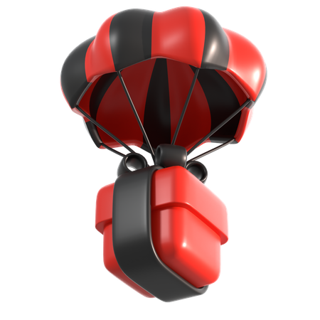 Livraison en parachute  3D Icon