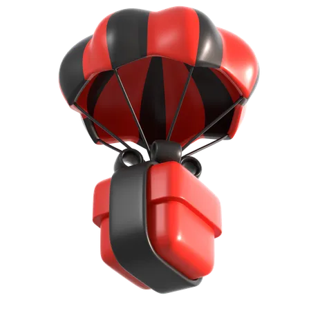 Livraison en parachute  3D Icon