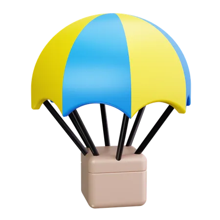 Livraison en parachute  3D Icon