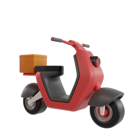 Livraison de scooters  3D Icon