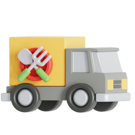 Livraison par camion  3D Icon