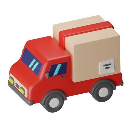 Livraison par camion  3D Icon