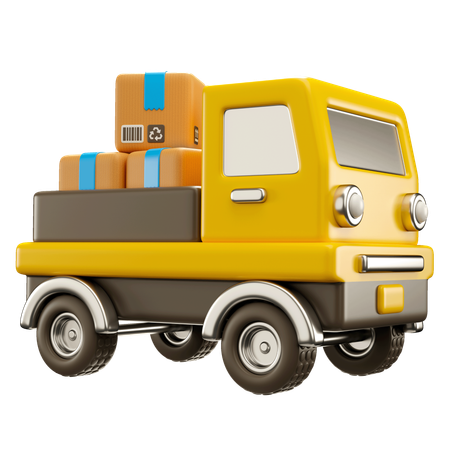 Livraison par camion  3D Icon