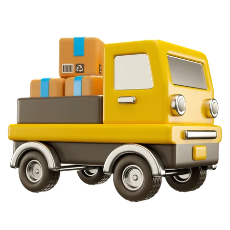 Livraison par camion  3D Icon