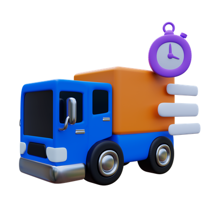 Livraison par camion  3D Icon